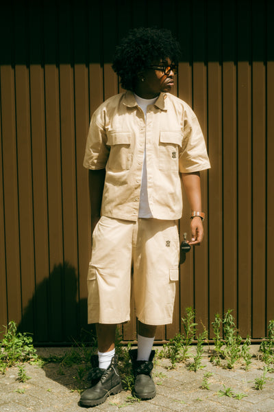 BEIGE UTILITY TOP