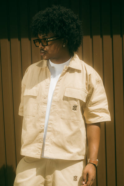 BEIGE UTILITY TOP