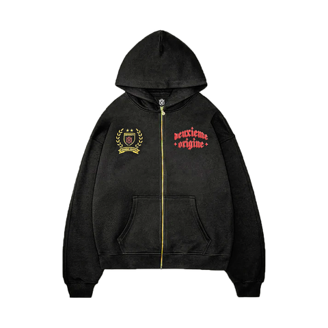 BLACK UNIVERSITY HOODIE